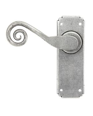 Pewter Monkeytail Lever Latch Set