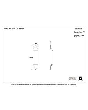 Pewter Gothic Screw on Staple
