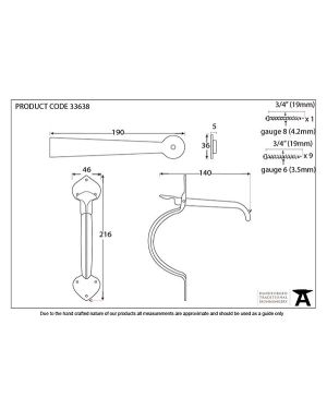 Pewter Gothic Thumblatch