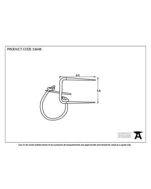 Pewter Locking Staple Pin