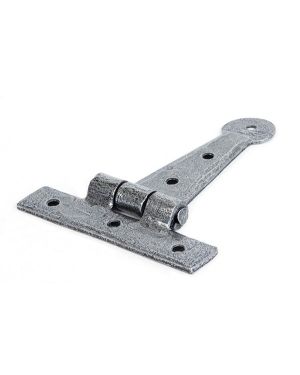 Pewter 4" Penny End T Hinge (pair)