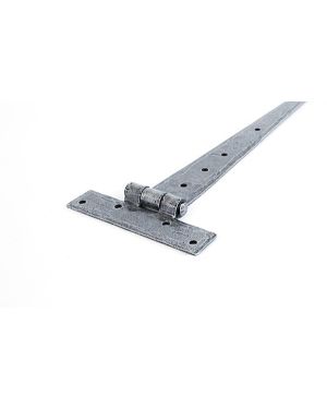 Pewter 12" Penny End T Hinge (pair)