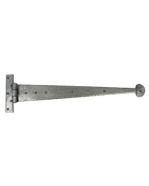 Pewter 22" Penny End T Hinge (pair)