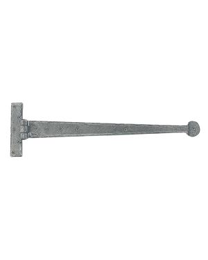 Pewter 18" Penny End T Hinge (pair)