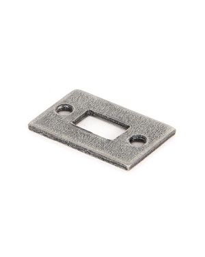 Pewter Mortice Plate For 4" Cranked Bolt