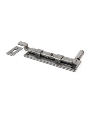 Pewter 6" Cranked Door Bolt