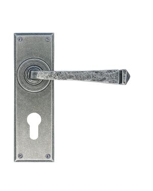 Pewter Avon Lever Euro Lock Set