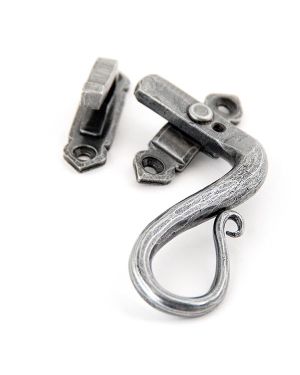 Pewter Locking Shepherd's Crook Fastener - RH