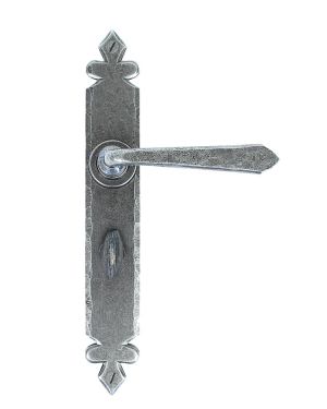 Pewter Cromwell Lever Bathroom Set