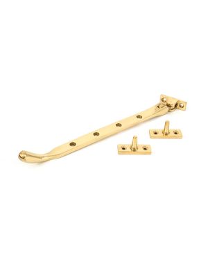 Polished Brass 10" Peardrop Stay