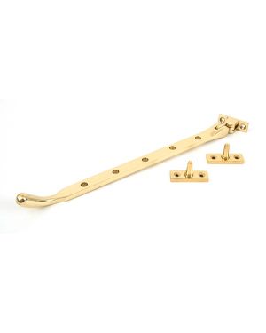 Polished Brass 12" Peardrop Stay