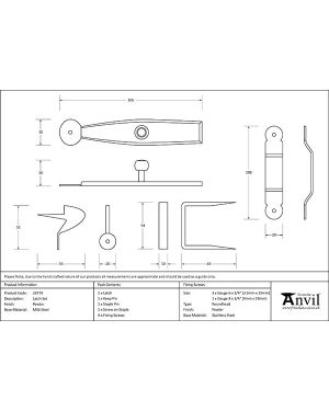 Pewter Latch Set