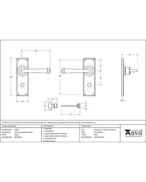 Black Avon Lever Bathroom Set
