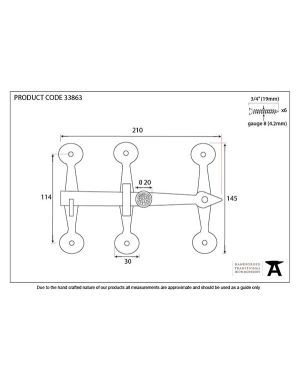 Black Oxford Privacy Latch Set