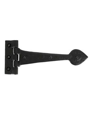 Black Textured  10Â½" Cast T Hinge (pair)