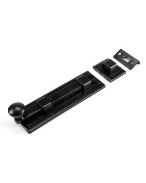 Black 6" Straight Knob Bolt