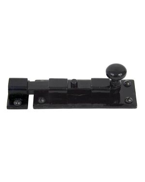 Black 4" Straight Knob Bolt