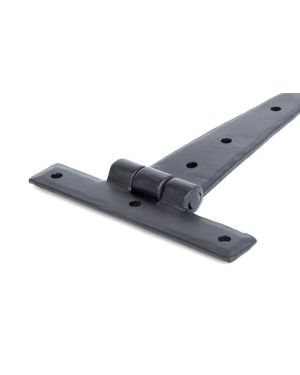 Black 6" Penny End T Hinge (pair)