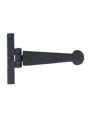 Black 6" Penny End T Hinge (pair)