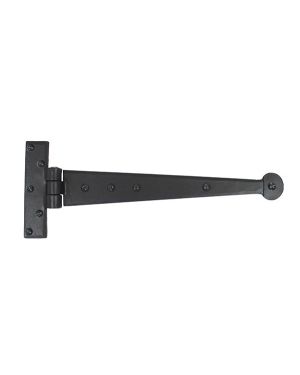 Black 12" Penny End T Hinge (pair)
