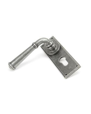 Pewter Regency Lever Euro Lock Set