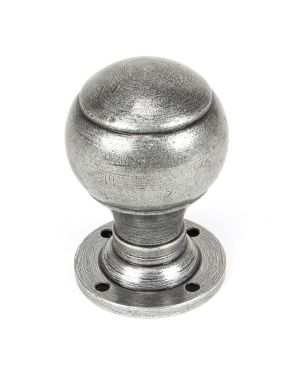 Pewter Regency Mortice/Rim Knob Set