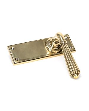 Aged Brass Hinton Lever Latch Set