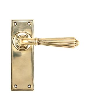 Aged Brass Hinton Lever Latch Set