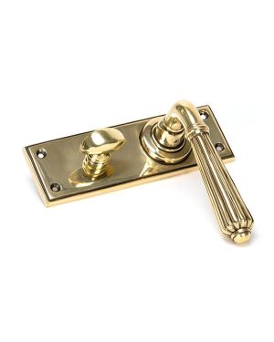 Aged Brass Hinton Lever Bathroom Set
