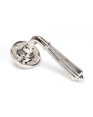 Polished Nickel Hinton Lever on Rose Set