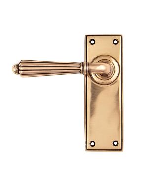 Polished Bronze Hinton Lever Latch Set