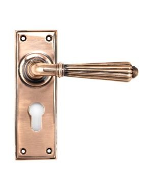Polished Bronze Hinton Lever Euro Lock Set