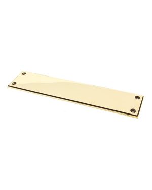 Aged Brass 300mm Art Deco Fingerplate