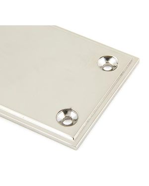 Polished Nickel 300mm Art Deco Fingerplate