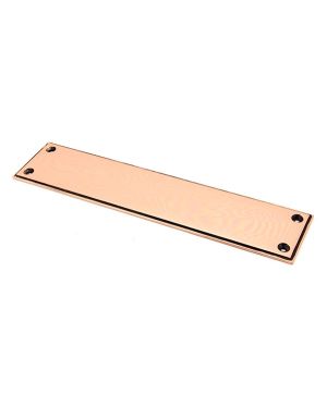 Polished Bronze 300mm Art Deco Fingerplate