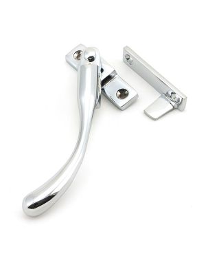 Polished Chrome Night-Vent Locking Peardrop Fastener - LH