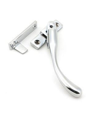 Polished Chrome Night-Vent Locking Peardrop Fastener - RH