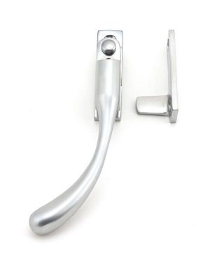 Satin Chrome Night-Vent Locking Peardrop Fastener - LH