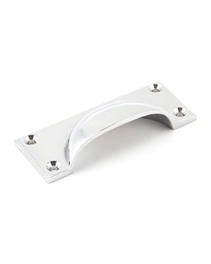 Polished Chrome Art Deco Drawer Pull