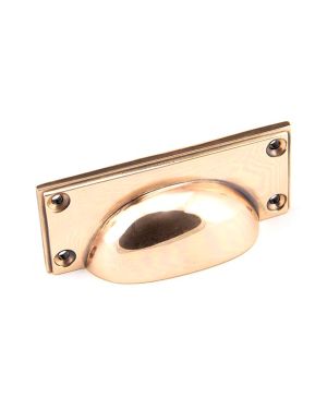 Polished Bronze Art Deco Drawer Pull