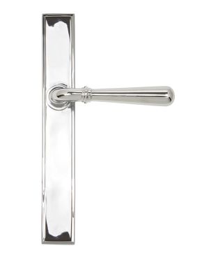 Polished Chrome Newbury Slimline Lever Latch Set