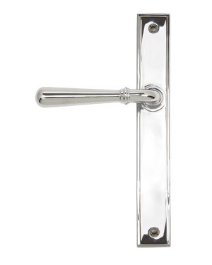 Polished Chrome Newbury Slimline Lever Latch Set