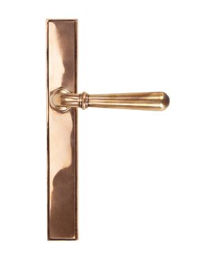 Polished Bronze Newbury Slimline Lever Latch Set