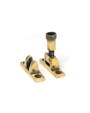Aged Brass Brompton Brighton Fastener - Narrow (Square)