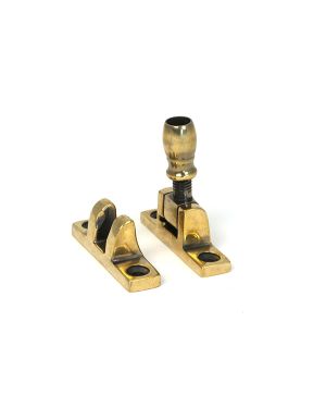 Aged Brass Mushroom Brighton Fastener - Narrow (Square)