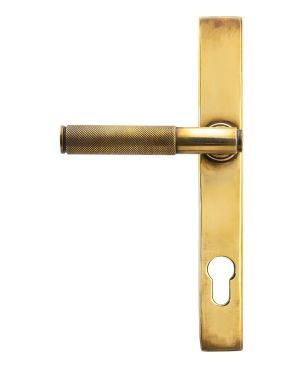 Aged Brass Brompton Slimline Lever Espag. Lock Set