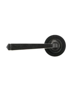 External Beeswax Avon Round Lever on Rose Set (Plain)