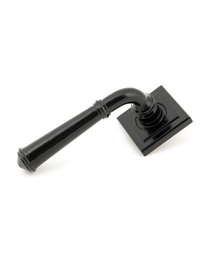 Black Regency Lever on Rose Set (Square)