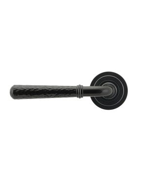 Black Hammered Newbury Lever on Rose Set (Art Deco)