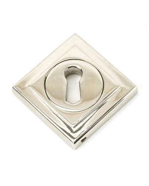 Polished Nickel Round Escutcheon (Square)